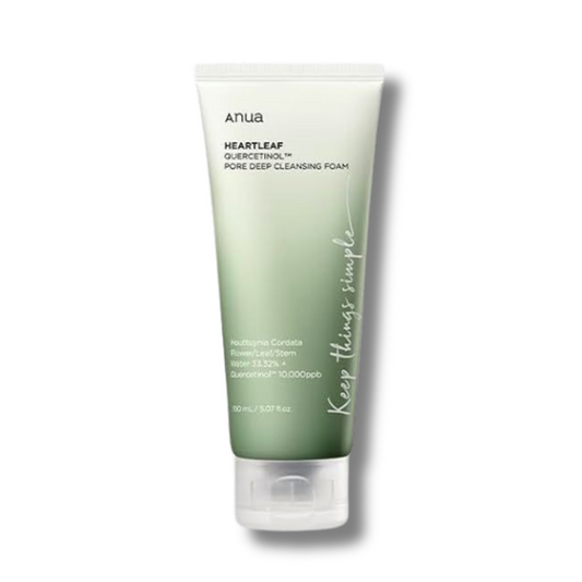 ANUA - Heartleaf Quercetinol Pore Deep Cleansing Foam - mousse nettoyante. skinsecrets